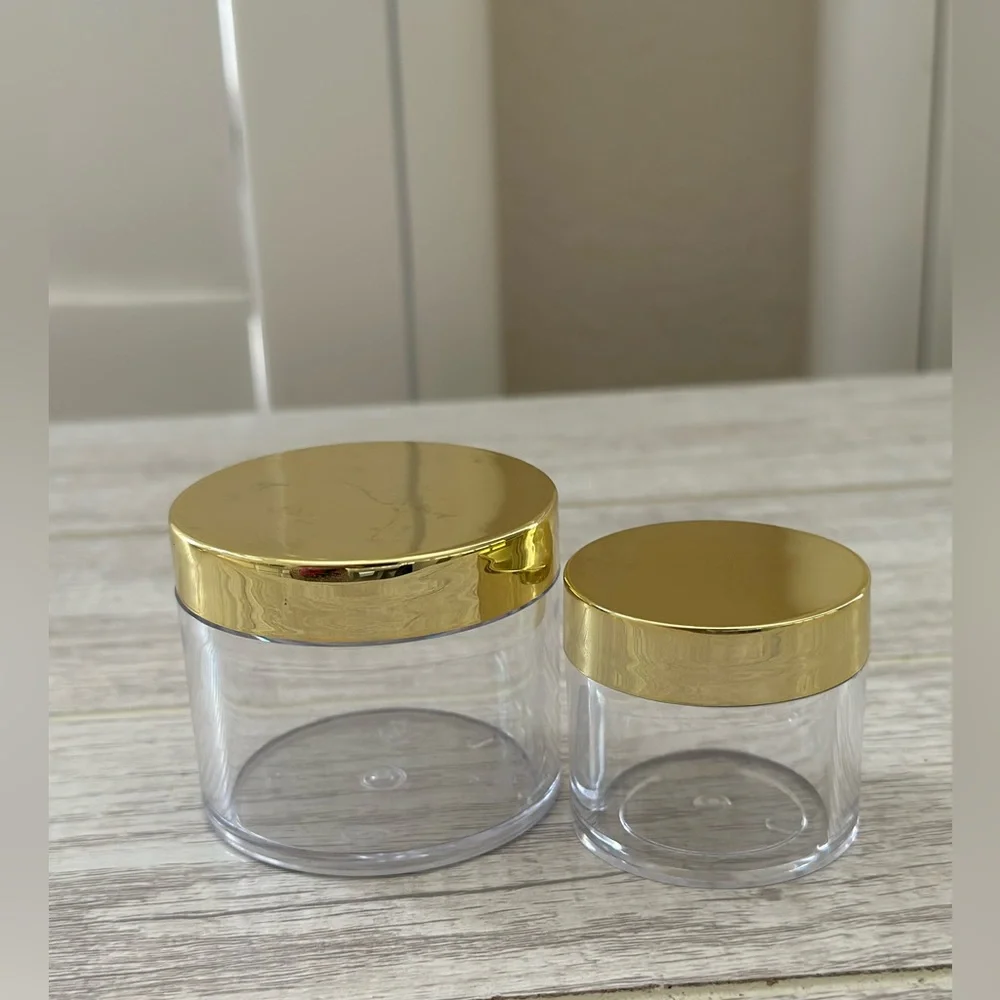 Gold DIY CREAM SERUM PUMP JARS BOTTLES ESSENTIAL OILS TRAVEL 36 piece